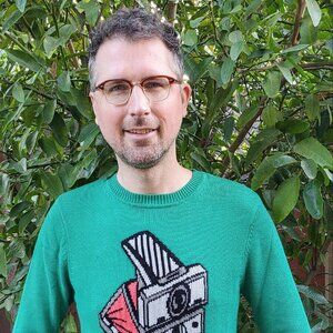 Topman Design knit polaroid instant film camera sweater sweatshirt hipster retro